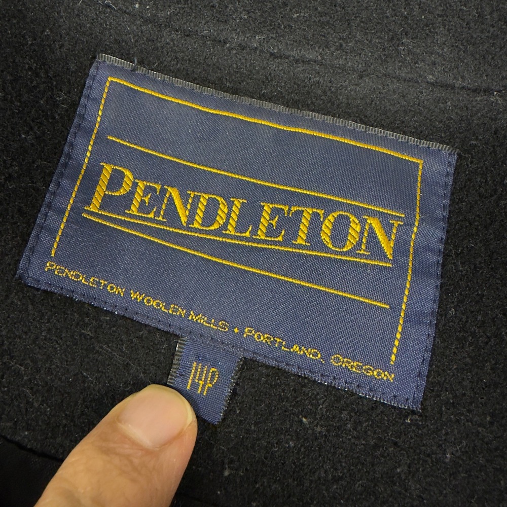 Pendleton Wool Peacoat Black Double Breasted Clas… - image 6